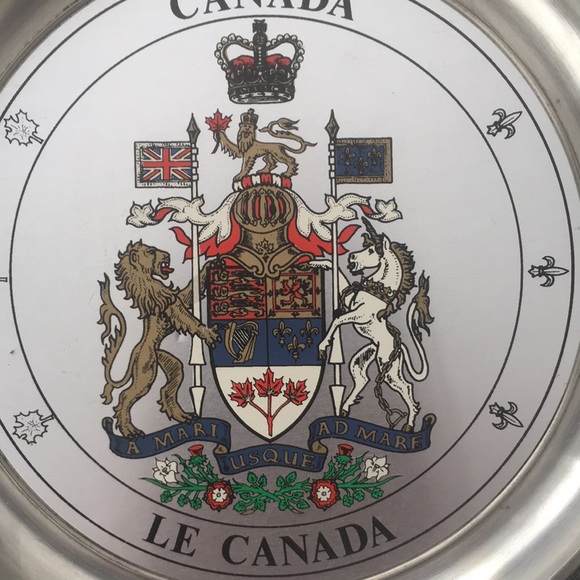 Vintage Collector's Plate Of Canada With Flags of The Canadian Provinces - Picture 3 of 17
